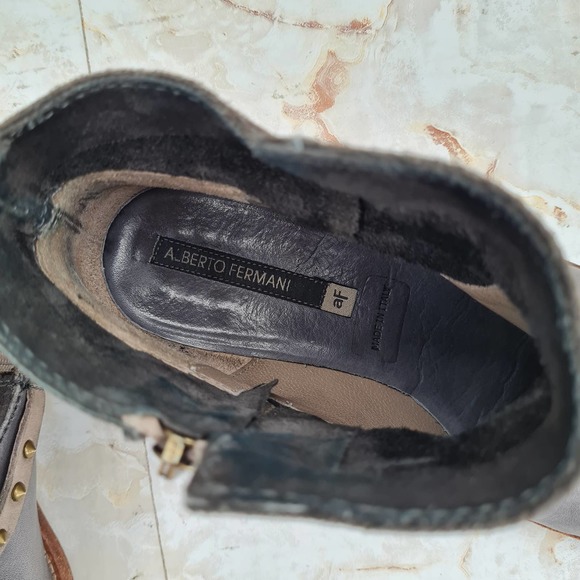 ALBERTO FERMANI Emma Studded Ankle Boots Size 7 - Picture 7 of 9